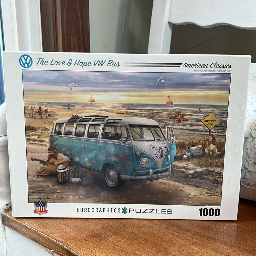 The Love & Hope VW Bus 1000 pc. Eurographics Puzze Brand New